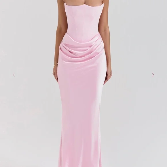 satin red dress Strapless Satin Gown | Beaded Lace Bodice Formal Dress with High Slit and  Ruched Skirt KV1127